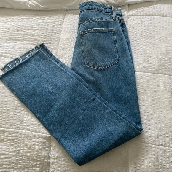 NWT Good American Size 10/30 High Waist Split Raw Hem Pants - Picture 4 of 6